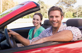 Couple with car insurance in Massachusetts